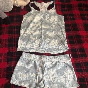 Calvin Klein Women's Blue Tie-Dye Sleepwear Set